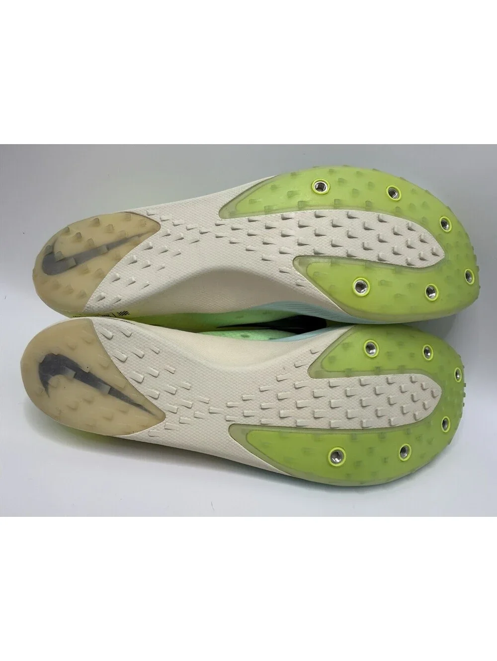 Nike Zoom Victory Waffle 5 Volt Green Black Mint Foam Men's Track Shoes Sz 9.5